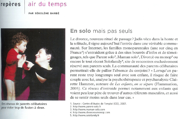 Article Psychologies Octobre 2007