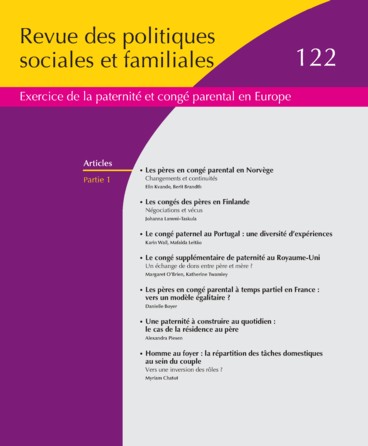  Revue des politiques sociales et familiales n° 122